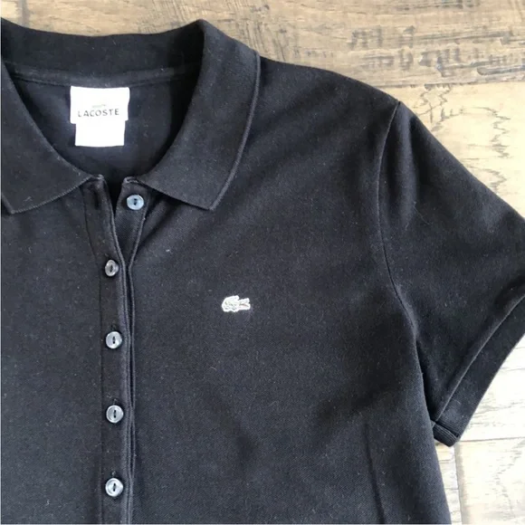 Lacoste Black Polo Top Women’s - Picture 4 of 7